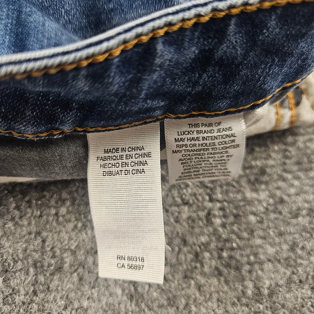 Lucky Brand Lolita Skinny Jeans‎ Womens 14/32 Medium Wash Blue Denim Mid Rise